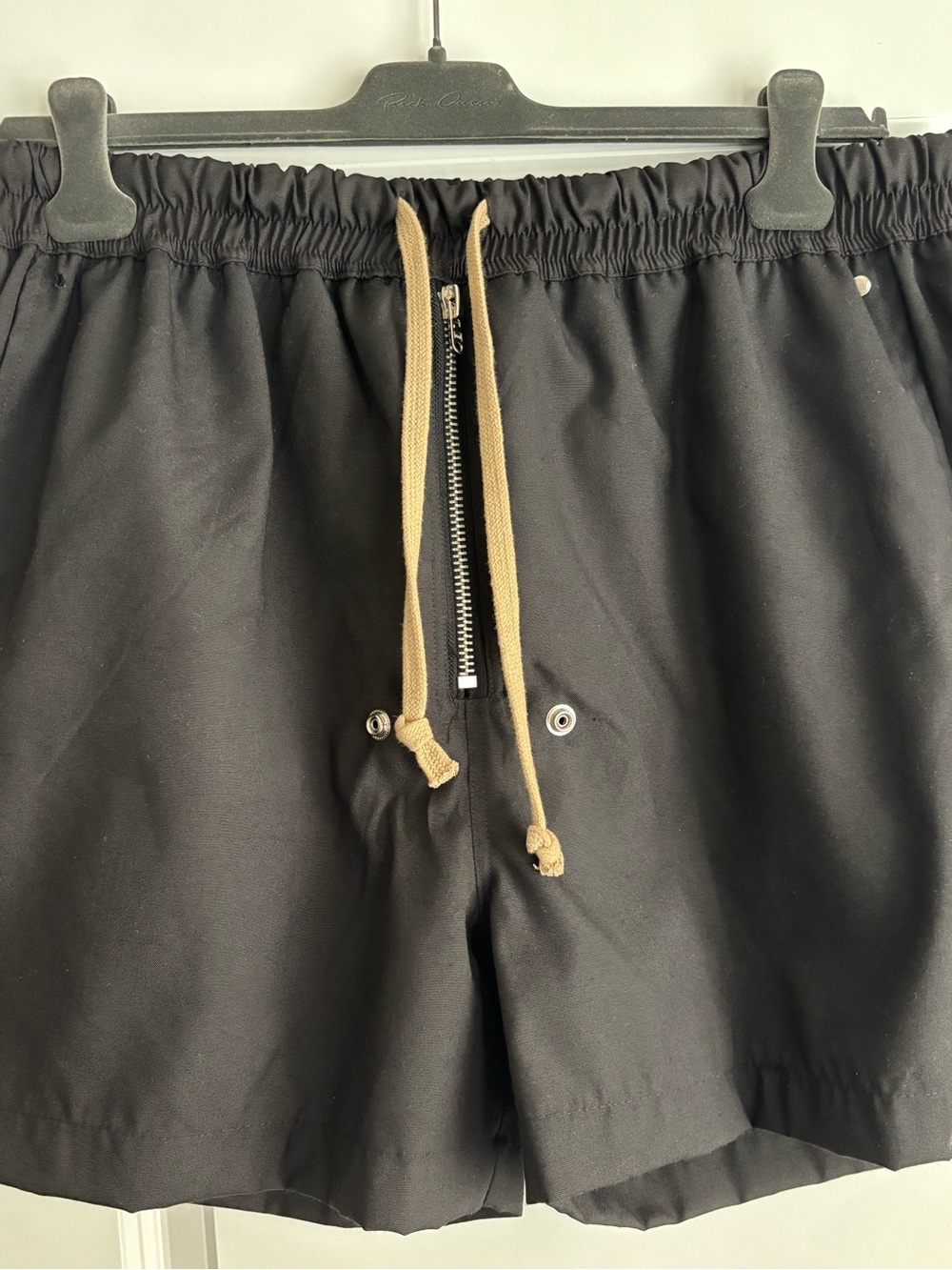 MNML Black Shorts with Tan Cord